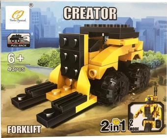 Farbu Oyuncak Farbu Lego İnşaat Serisi 2 in 1 Creator Forklift SP4651 123-75