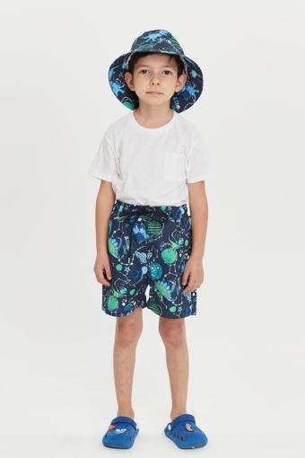 Benitto Kids Erkek Çocuk Desenli Deniz Şortu 7012