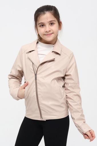 Benitto Kids Kız Çocuk Deri Ceket 51262