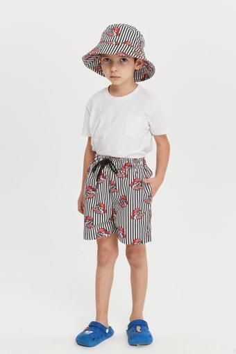 Benitto Kids Erkek Çocuk Desenli Deniz Şortu 7004