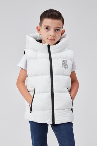 Benitto Kids Kapüşonlu Erkek Çocuk Şişme Yelek