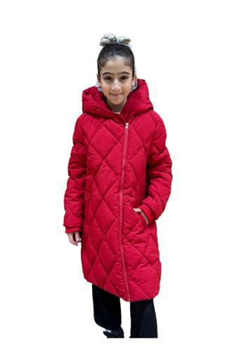 Benitto Kids Kız Çocuk Kapüşonlu Kaban 51329