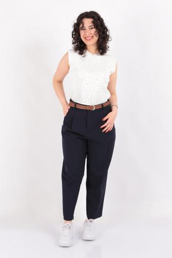 Ayhan 70640 Kadın Kemerli Pantolon