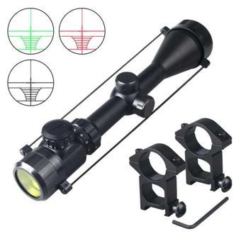 Spike 3-9x50 Zoomlu Dürbünü Kırmızı Yeşil Işık Çelik Gövde