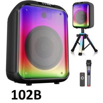 40 Watt 12 INCH Kablosuz Mikrofonlu Kumandalı FM/BT/USB ve TF Kart TRIPOD lu Anfili Hoparlör NDR-102