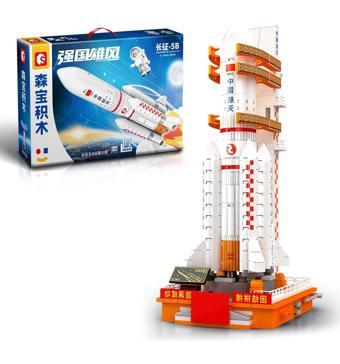 Sembo Block Long March 5 Taşıyıcı Roket 452 Parça Yapı Blokları LEGO ile Uyumlu (203353)