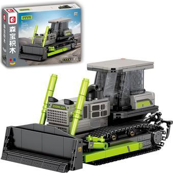 Sembo Block Zoomlion Lisanslı Buldozer 568 Parça Yapı Blokları LEGO ile Uyumlu (705115)