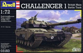 Revell 1/72 British Main Battle Tank CHALLENGER 1 Tank Model Yapım Kiti