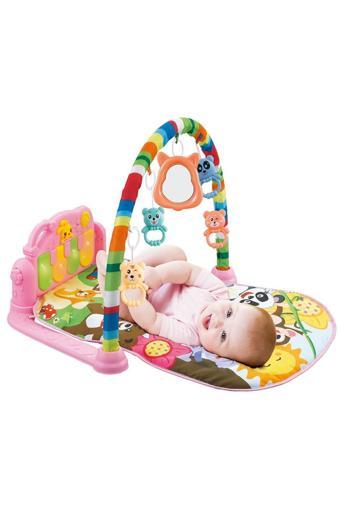 Piyanolu Bebek Oyun Halısı Eğitici Oyuncak Pembe Ekonomik Model