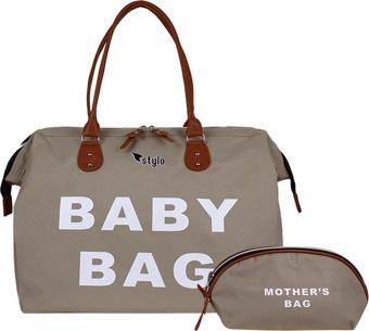 Stylo Baby Bag Takım Anne Bebek Bakım Omuz Çantası