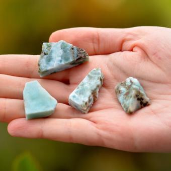 Taş Sandığı Ham Larimar Taşı Kütle
