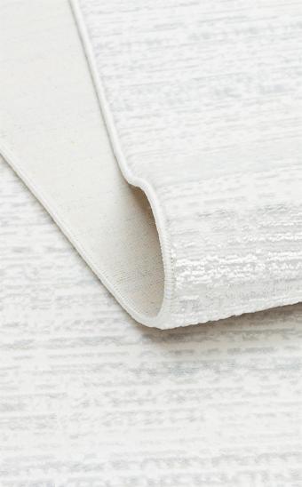 Sateen Koleksiyonu Makinede yıkanabilen, kolay kullanımlı kaymaz taban halı ST101 Krem