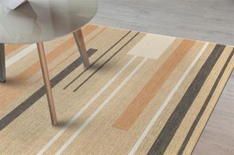 Eko Brooklyn Hasır Görünümlü Kaymaz Renkli Dokuma Modern Kilim BRK06