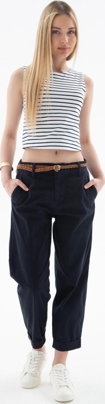 Fashion Friends 25Y0107K1 Kadın Kemerli Pantolon