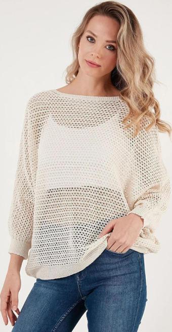 Fashion Friends 24K0378K1 Kadın Ajurlu Kazak