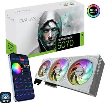 GALAX GeForce RTX 5070 EX Gamer 1-Click OC White 12GB GDDR7 192 Bit DLSS 4 Ekran Kartı (57NON7MDBVXW)