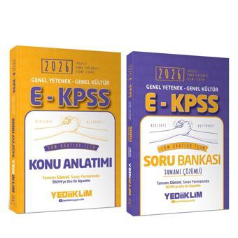 Yediiklim 2026 EKPSS Genel Yetenek Genel Kültür Tüm Adaylar İçin Konu ve Soru Bankası Seti 2 Kitap - Yediiklim Yayınları