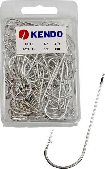 Kendo 8079 Abardeen Tin 3/0 100 Adet Halkalı Olta İğnesi