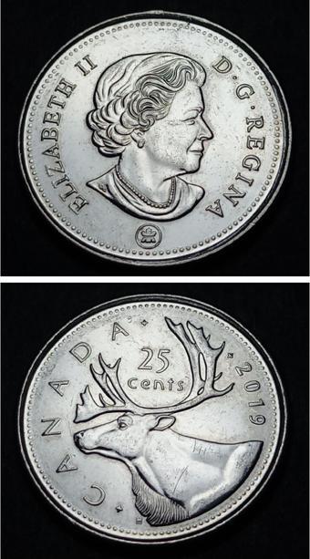 Escoines Koleksiyon 3996367fb96869f2c2 2019 Kanada 25 Cent ÇİL Eski Madeni Para