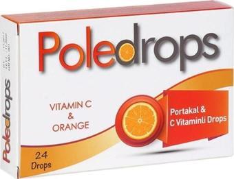 Denizpharma Poledrops Pastil Portakal & C Vitaminli 24 Lü