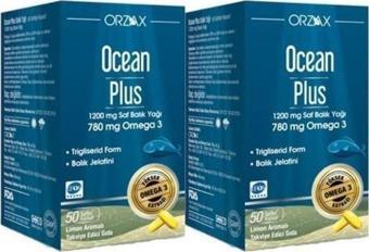 Ocean Plus 1200 Mg Omega3 Balık Yağı 50 Kapsül 2 Adet