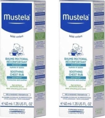 Mustela Soothing Chest Rub 40 Ml 2 Adet