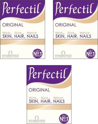 Perfectil Vitabiotics Skin-Hair-Nails Cilt-Saç- Tırnak Güçlendirici 30 Tablet X 3