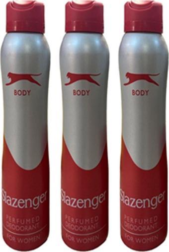 Slazenger Deodorant 150Ml Kırmızı X 3 Adet For Women