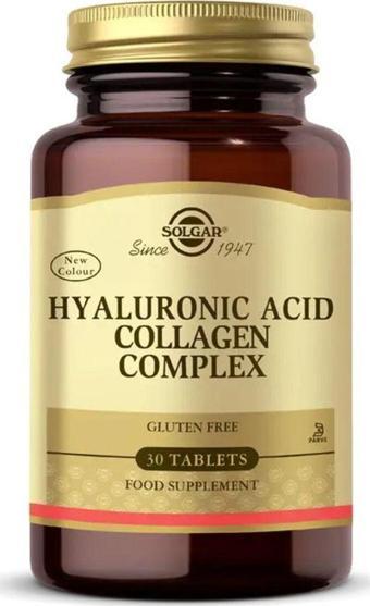 Solgar Hyaluronic Acid Collagen Complex 30 Tablet (Hiyaluronik Asid Kolajen Kompleks)
