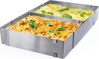 Narkalıp Dikdörtgen Ayarlanabilir Pasta Kek Kalıbı Derinlik 10cm