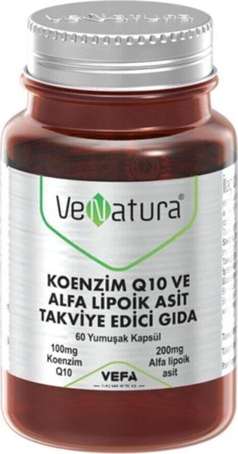 Venatura Koenzim Q10 Ve Alfa Lipoik Asit Takviye Edici Gıda
