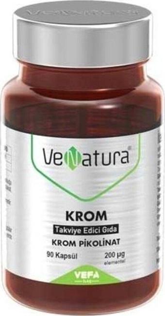 Venatura Krom Takviye Edici Gida Krom Pikolinat 90 Kapsül
