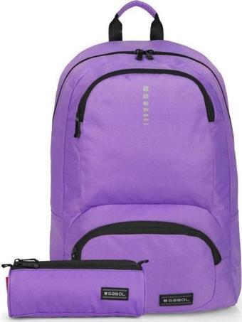 Gabol Okul Sırt Çantası Kalemlik Seti Lila 25L GB.233758