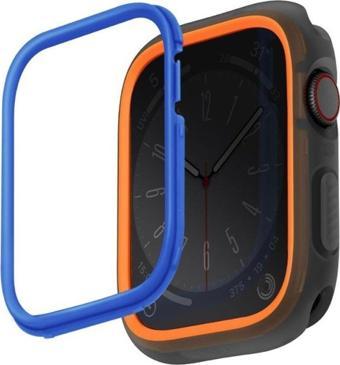 Apple Watch 44mm Kasa Koruyucu Moduo Serisi Değiştirilebilir 2'li Çerçeve