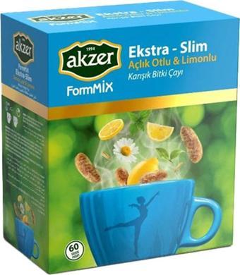 Akzer Ekstra-Slim Açlık Otlu Ve Limonlu 60 Lı