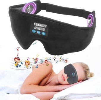 Uyku/Seyahat/Yoga Göz Bandı Müzik Çalar Kulaklık Özellikli Bluetooth Bağlantı Uyurken Müzik Dinle