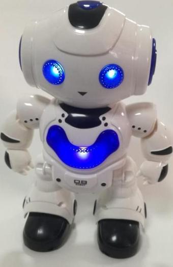 Farbu Oyuncak Uzaktan Kumandalı Işıklı Müzikli Dans Eden Akıllı Robot  Mavi A7367-J608-2