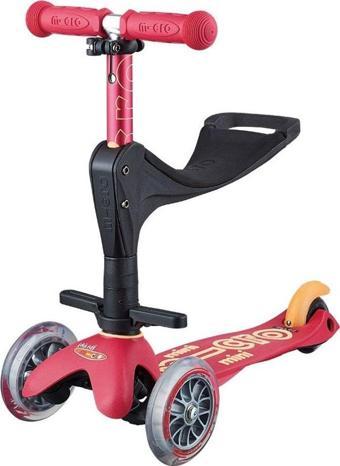 Mini Micro Scooter 3in1 Deluxe Plus Ruby Red MMD056