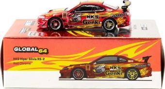 Tarmac Works 1/64 HKS Hiper Silvia RS-2 Chrome Red - Tokyo Auto Salon 2025 Special Edition - GLOBAL64