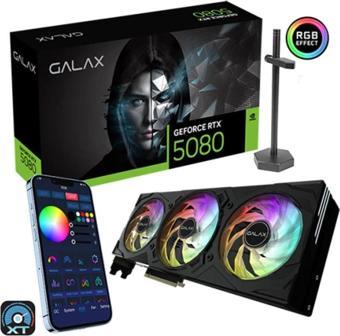GALAX GeForce RTX 5080 EX Gamer 1-Click OC 16GB GDDR7 256 Bit DLSS 4 Ekran Kartı