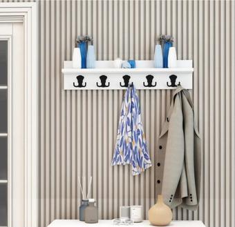 Bab Home Kapı Arkası Askı Amerikan Askı Organizer Elbise Askılığı Pratik Askılık Beyaz