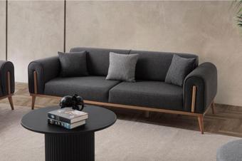 Edsy Home Riva 3'Lü Koltuk Antrasit