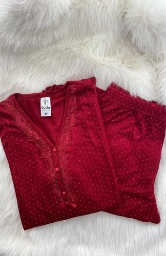 Kadın Bambu İnterlok Uzun Kol Pijama Takımı Sude - P301-931