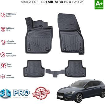 SEAT LEON ARACA ÖZEL 3D PASPAS 2021 2022 2023 2024 2025