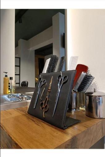 Croc St01 Kırmızı Mıknatıslı Makas Tutucu Kuaför Tarak Makas Standı