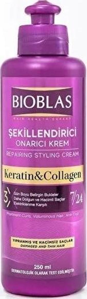 Bıoblas Şekillendirici Onarıcı Krem Keratin Collagen 250 Ml Yeni Ambalaj