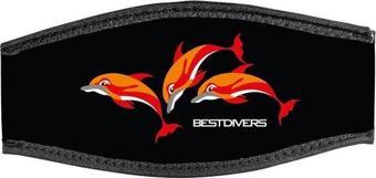 BESTDIVERS Maske Arkalığı 3 DOLPHIN Neopren, Velkrolu