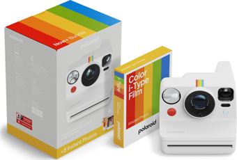Polaroid Now+ Gen 3 Beyaz + Color Film Bundle (8 film)