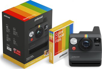 Polaroid Now Gen 3 Siyah + Color Film Bundle (8 film) 