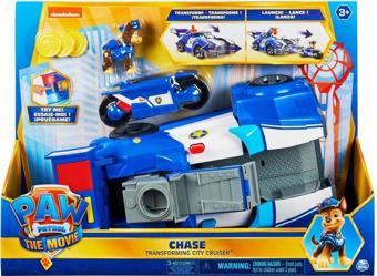 Paw Patrol Chase'in 2si1 Arada Dönüşebilen Işıklı Şehir Aracı ve Sesli Motosiklet